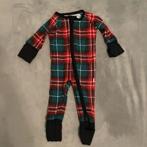 Little Sleepies Christmas Plaid zippy